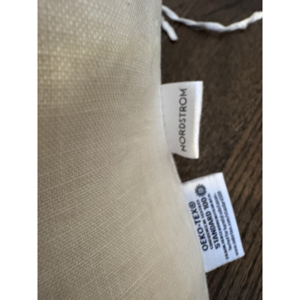 Nordstrom 100% Linen Queen White Duvet Cover & 2 Sham Set NEW - Picture 3 of 9